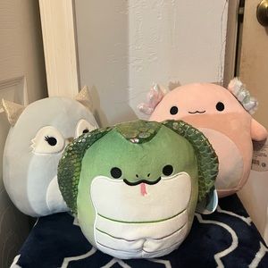 Squishmallows Archie, Lizelno, Khaled. 7.5 inch